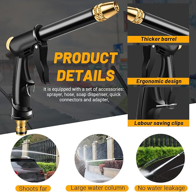 ✨Last Day 50% OFF💦Morvaneltixo®Powerful High-Pressure Home Car Wash & Garden Sprayer