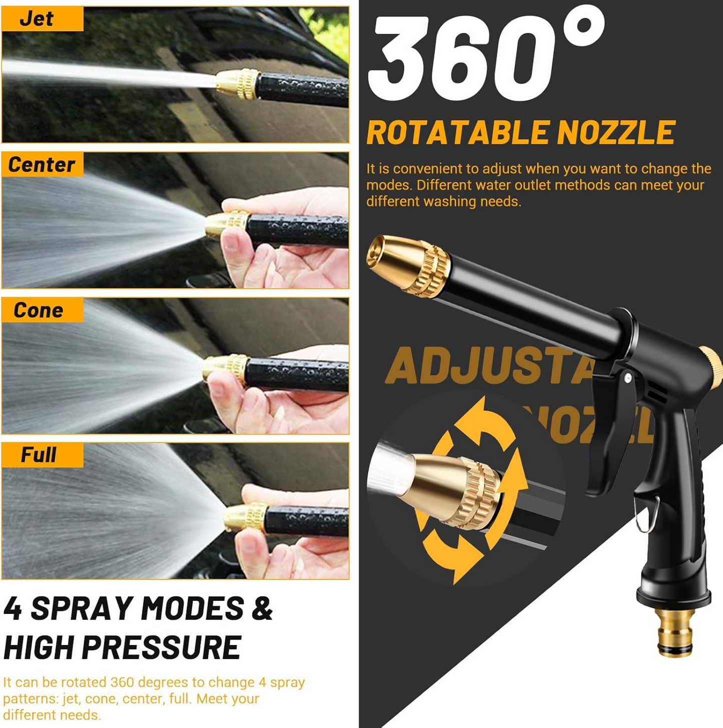✨Last Day 50% OFF💦Morvaneltixo®Powerful High-Pressure Home Car Wash & Garden Sprayer